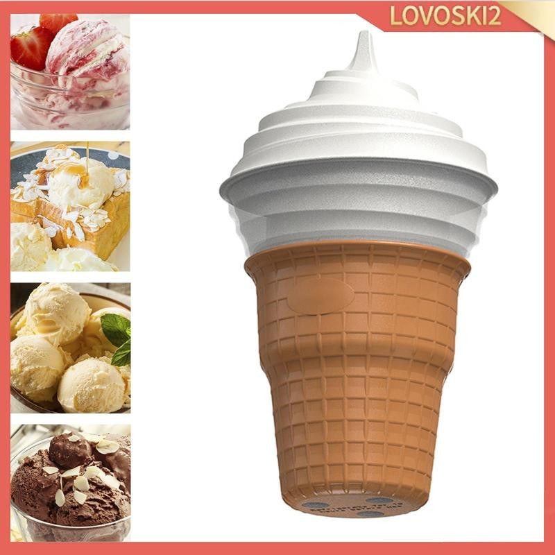 [LovoskiacMY] Ice Cream Maker,Small,Automatic,DIY Soft Serve Ice Cream,Appliance Yogurt Maker for Kitchen Household Home