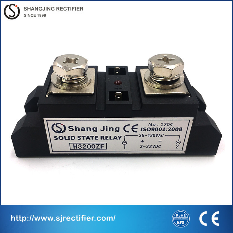 single phase industry solid state relay SSR high current rate 200A CE RoHS approval input 3~32VDC output 35~480VAC relay solid