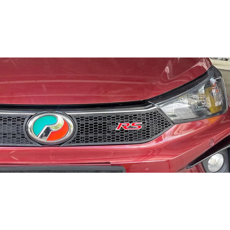 RS Aluminum Logo With Screw Emblem Front Grill Rear Bonnet For Honda Car For 1PC Red Black White