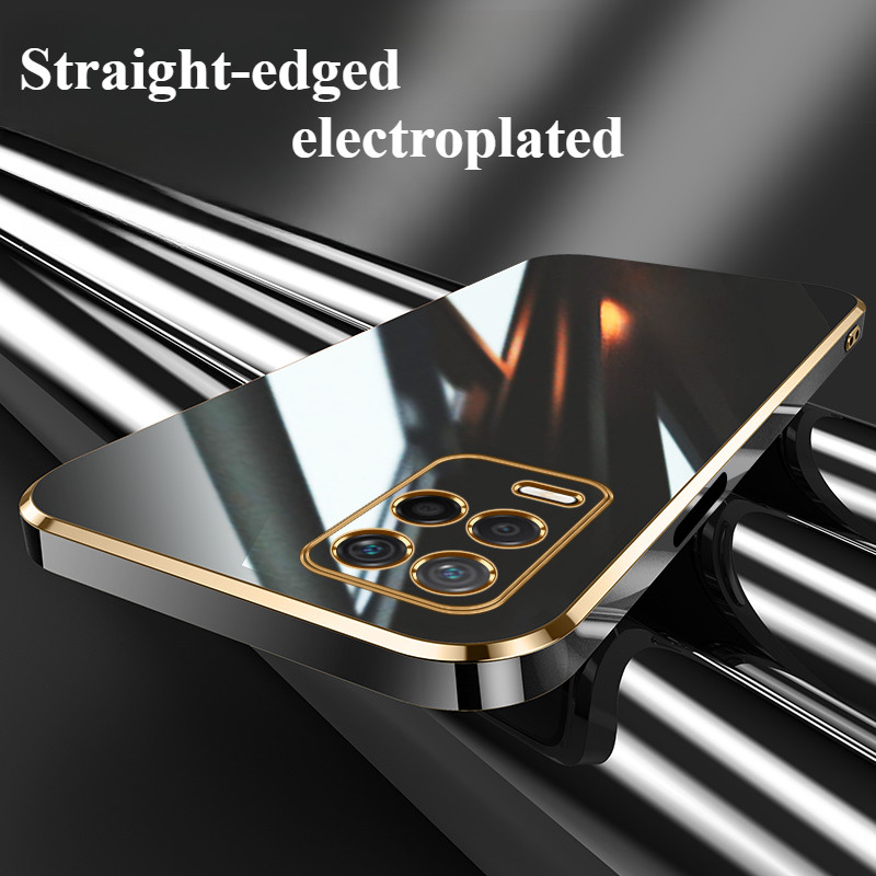 For Realme Note Neo 50 60 60x 7 7x V50 V60 Turbo Plating Solid Color Silicone Soft Case