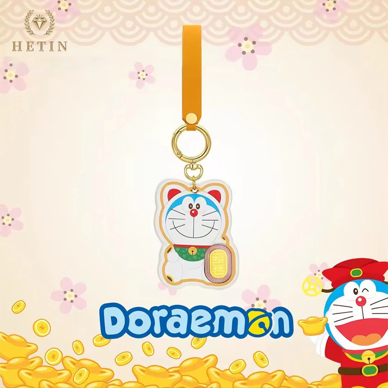 【DANTY】Doraemon Wealth Attraction Gold Bar (0.2g) 999/24K PureGold Investment Gold Bar—Style C