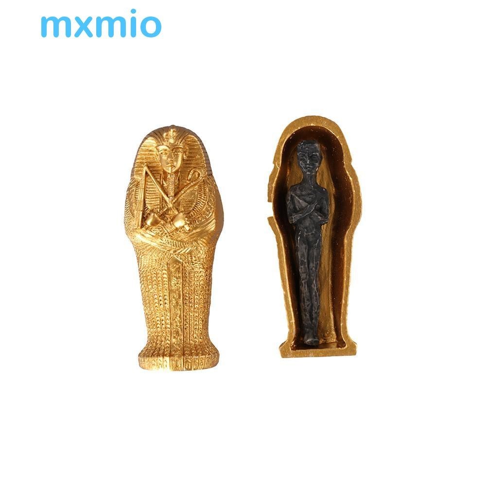 MXMIO Pharaoh Model Egyptian Creative Sarcophagus Coffin Mummy Miniature Figurine