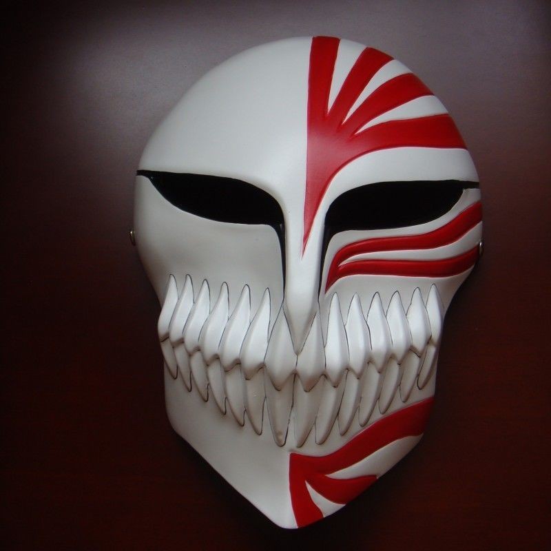 Halloween horror Death anime mask cos Kurosaki Ichigo virtual funny mask Death full face mask Halloween horror Death anime mask cos Kurosaki Ichigo Voidized funny mask Death full face mask