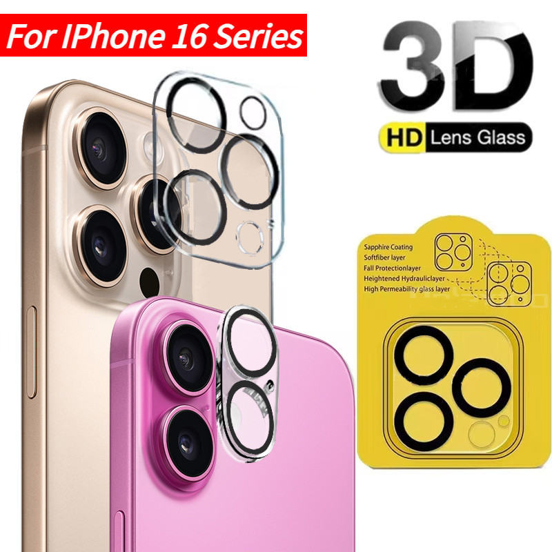 HD Camera Lens Screen Protect Glass IPhone16 Film For iPhone 16 Pro Max 16 Plus 15 14 13 12 11 PRO MAX Full Cover Transparent Lens Protector Phone Glass Film Cover