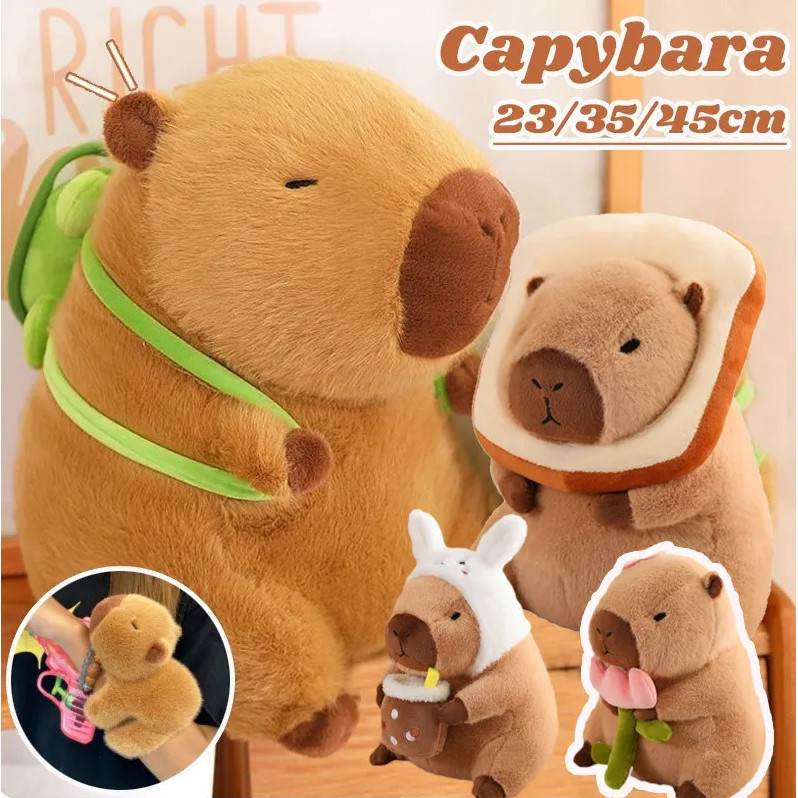 Charming Capybara Plush Doll Perfect Cuddly Gift for Birthdays Kawaii Stuffed Doll Plushie Soft Toy
