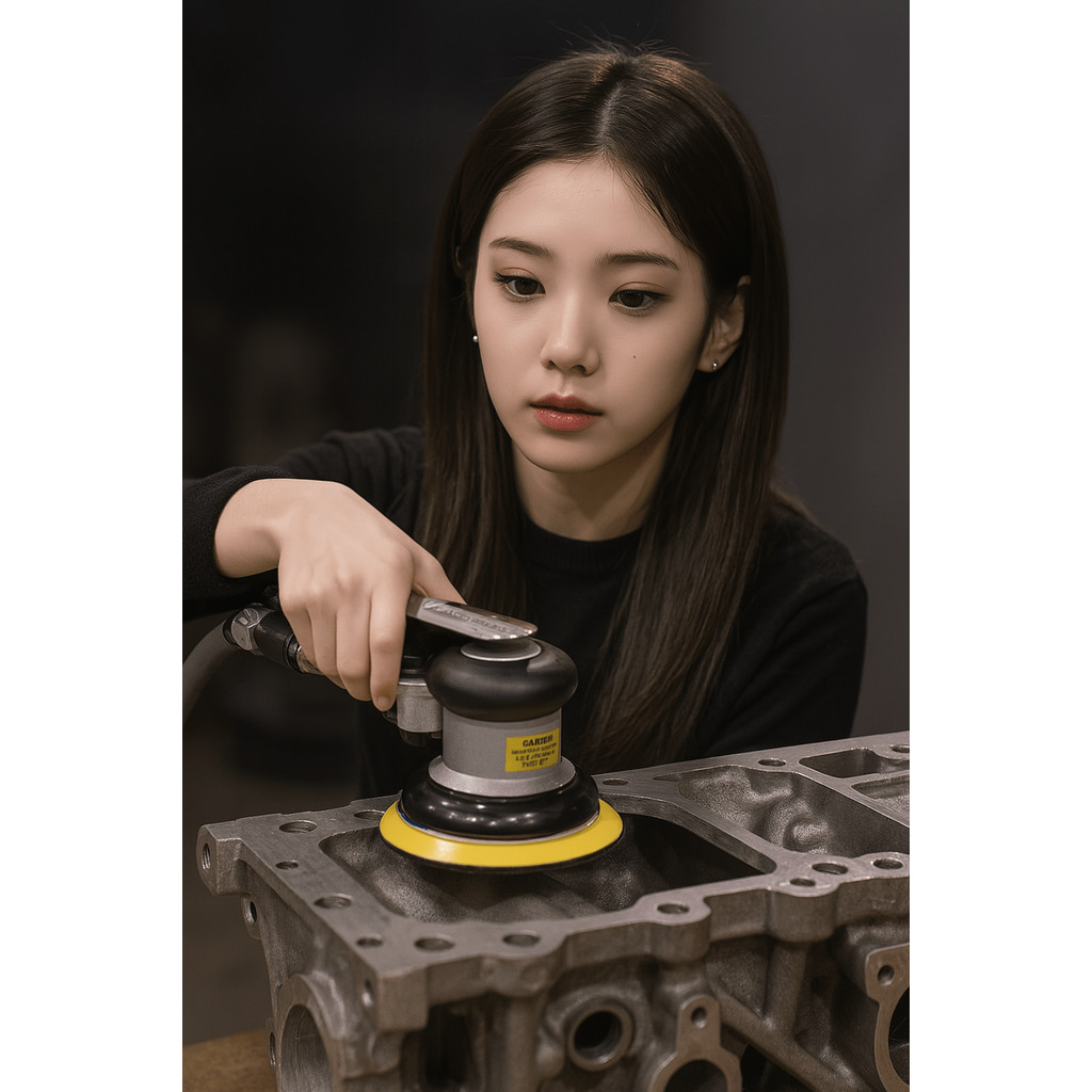 5 inch Non-vacuum Matte Surface Pneumatic Air Sander Polished Grinding Machine