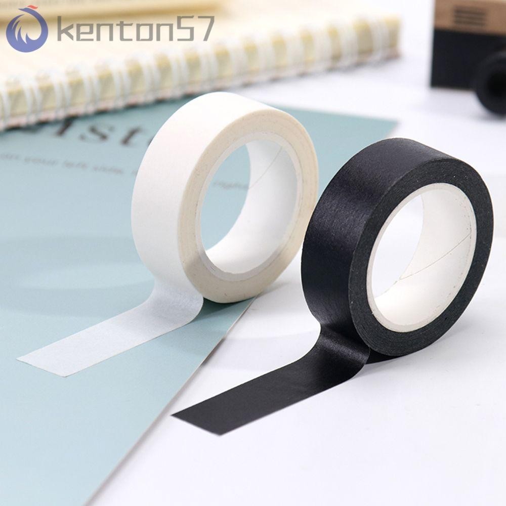 KENTON Adhesive Tape School DIY Home Renovation Sticker Scrapbooking Art Drawing Solid White Stationery