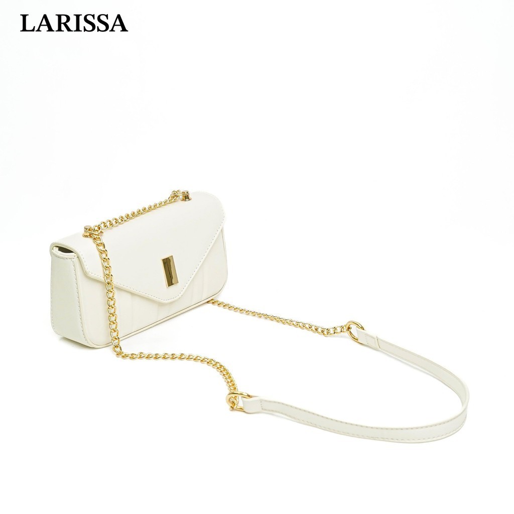 SERENITY-LARISSA EXCLUSIVE CHAIN HANDBAG VINTAGE QUILTED EMBOSSED CROSSBODY LARGE CAPACITY SHOULDER BEG WANITA (2815)
