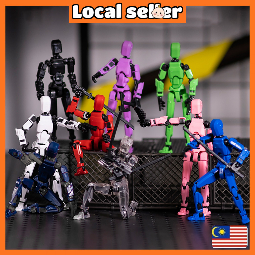 Aikoky 3D Printed Mannequin Toys 13 Lucky Doll with Multiple Joint Movable Robot Action Figure