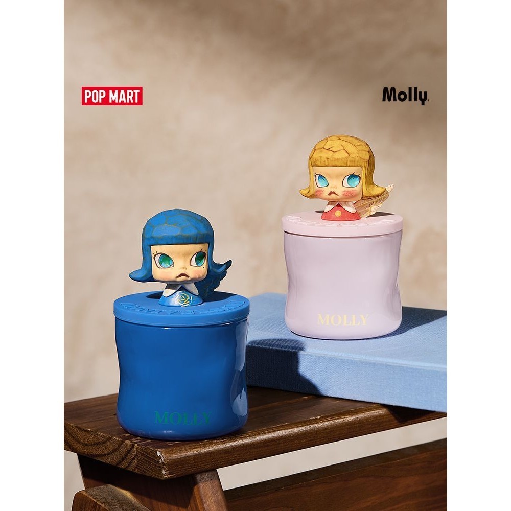 [July 25th Sale] POPMART POPMART MOLLY Anniversary Sculpture Classic Return 2 Series Mystery Box Scented Candle Household