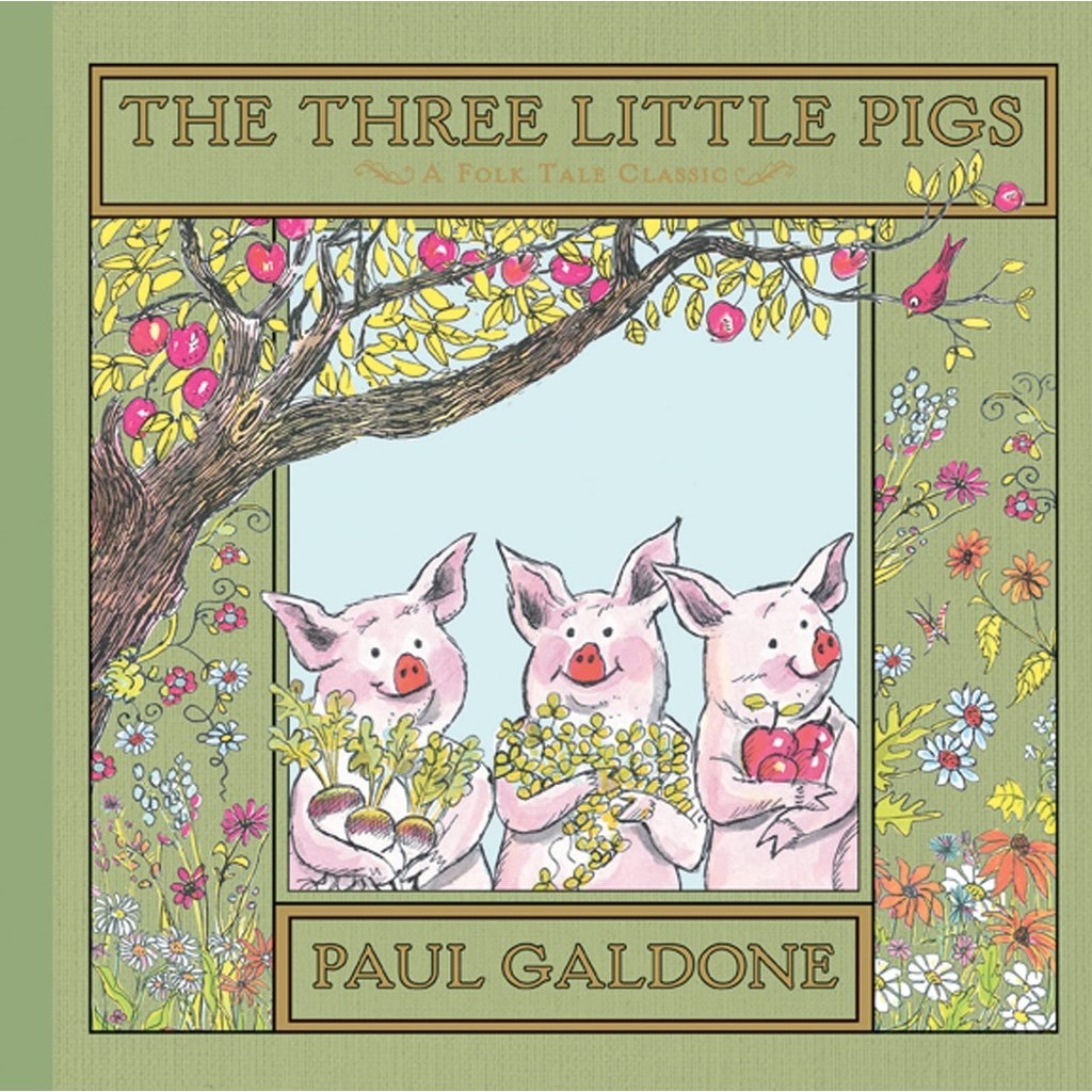The Straw Little Pigs A Folk Tale Classic (Hardcover)/Paul Galdone Classics [Sanmin Online Bookstore]
