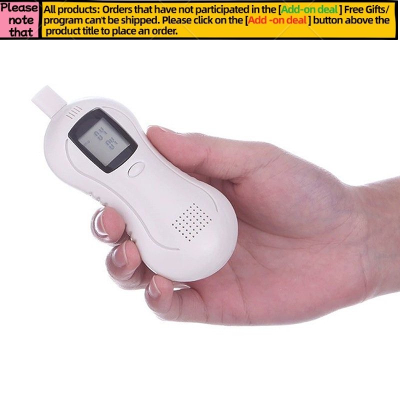 Get gifts/QPear-Shaped Breath Alcohol Tester Portable Drunk Driving Tester Detector Driver Driving Essential Alcohol Te