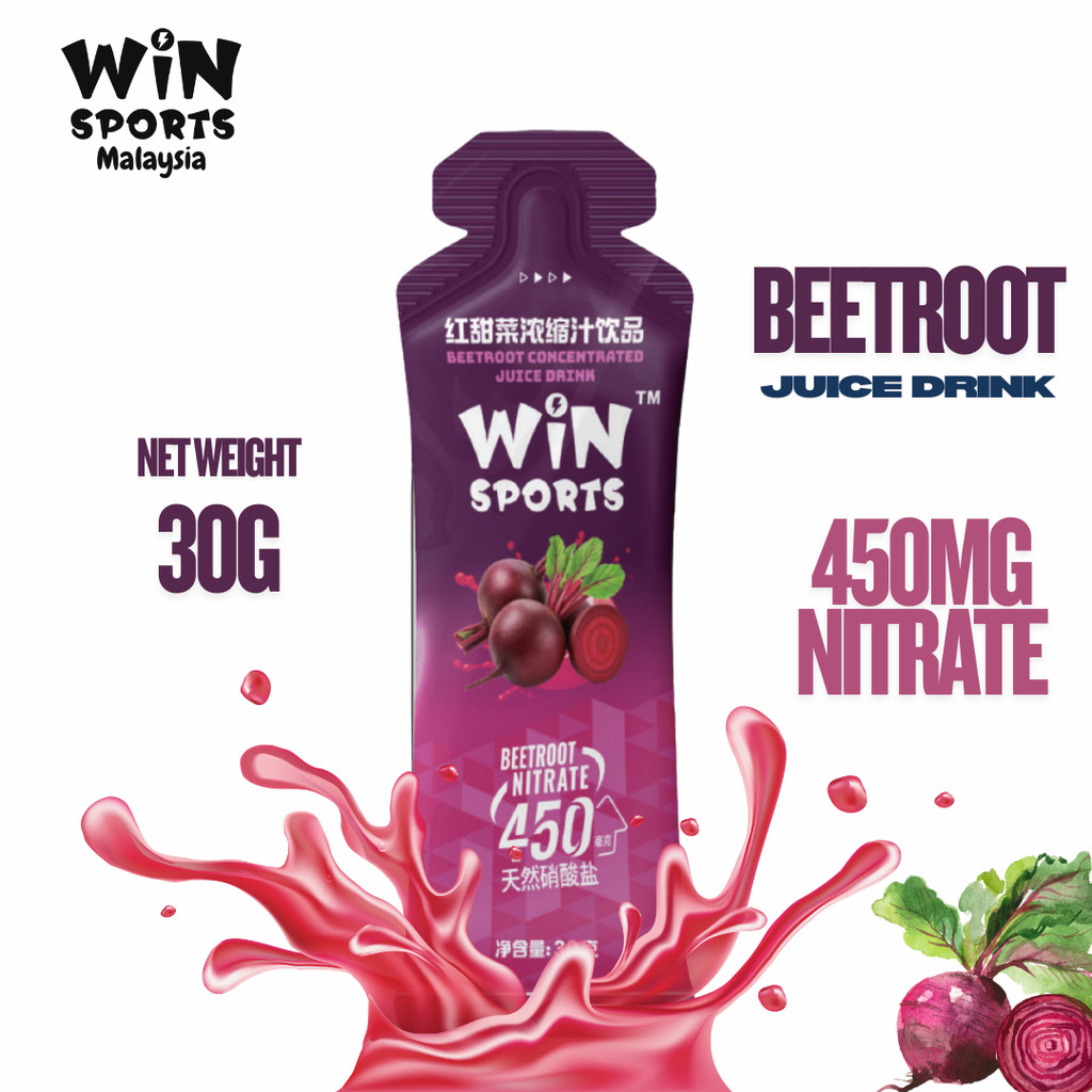 3PCS BUNDLE Winsport Beet Root BeetRoot Concentrated Juice Drink 450mg Nitrate 30g Natural Energy Stamina Booster BEETIT