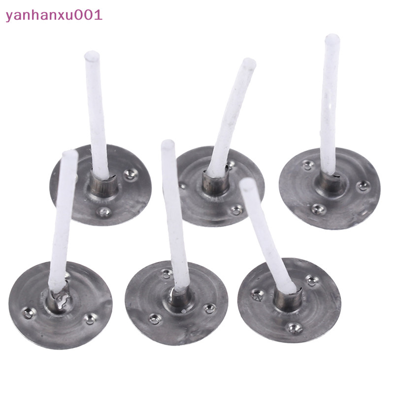 [YAN] 100Pcs s Mold Wick Tabs Eco-Friendly Sustainer Making pure cotton MY