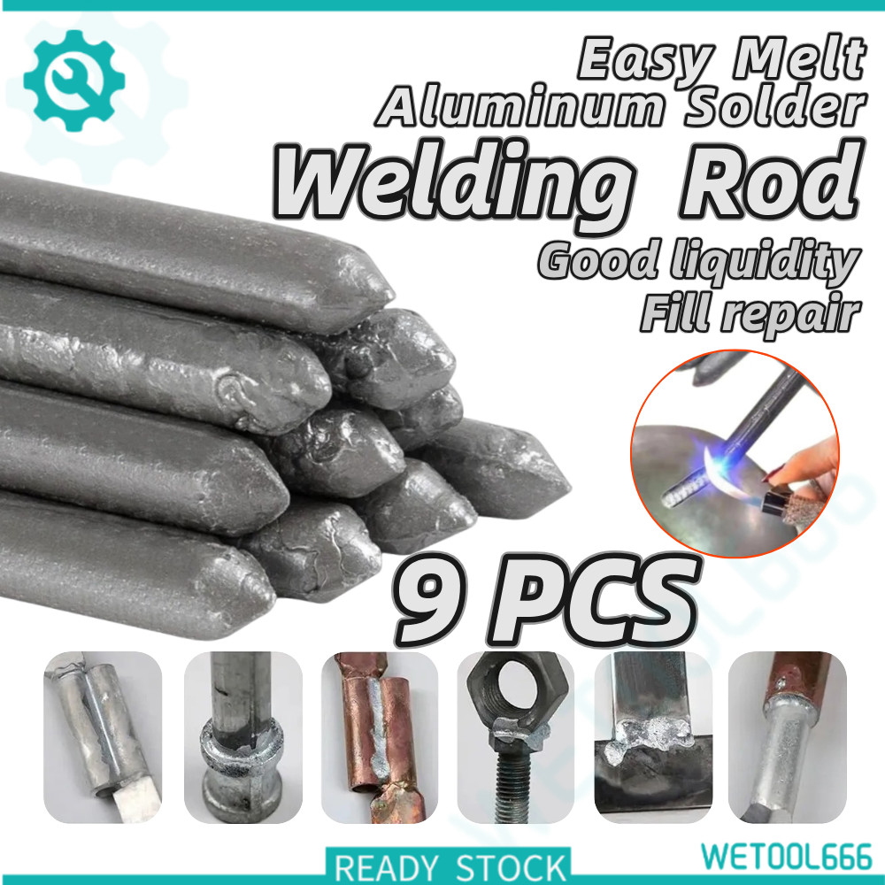 3/6/9Pcs Welding Rods Easy Melt Aluminum Solder Welding Strip No Need Solder Convenient Weld Easy Melt Welding Rods