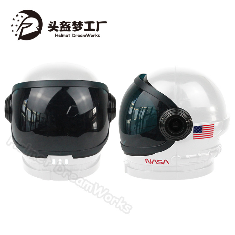 New Style Hot Sale 2024A White Astronaut Helmet Holiday Parent-Child Photography Aviation Astronaut Performance Helmet