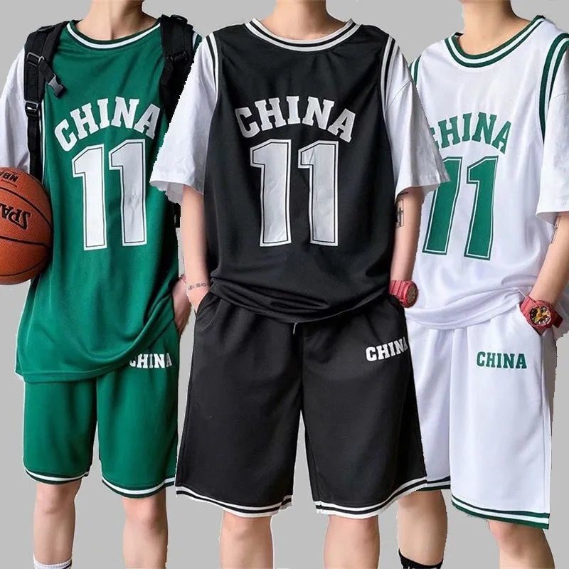 Running Training Wear Sportswear Kobe Summer Fake Two-Piece Owen Men and Women James Basketball Wear Suit Business Attire Trend2024.9.20