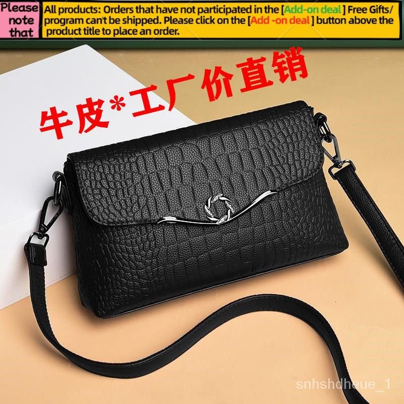 Get gifts/Middle-Aged Mother-in-Law Leather Bag2022New Women's Backpack Generous One-Shoulder Crossbody Bag Fashion Sum