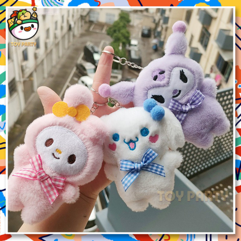 【⭐24h⭐Keychain】Kawaii Plush Doll Toy Cute Cartoon Plushie Keychain Bags Pendant Decoration Gift New