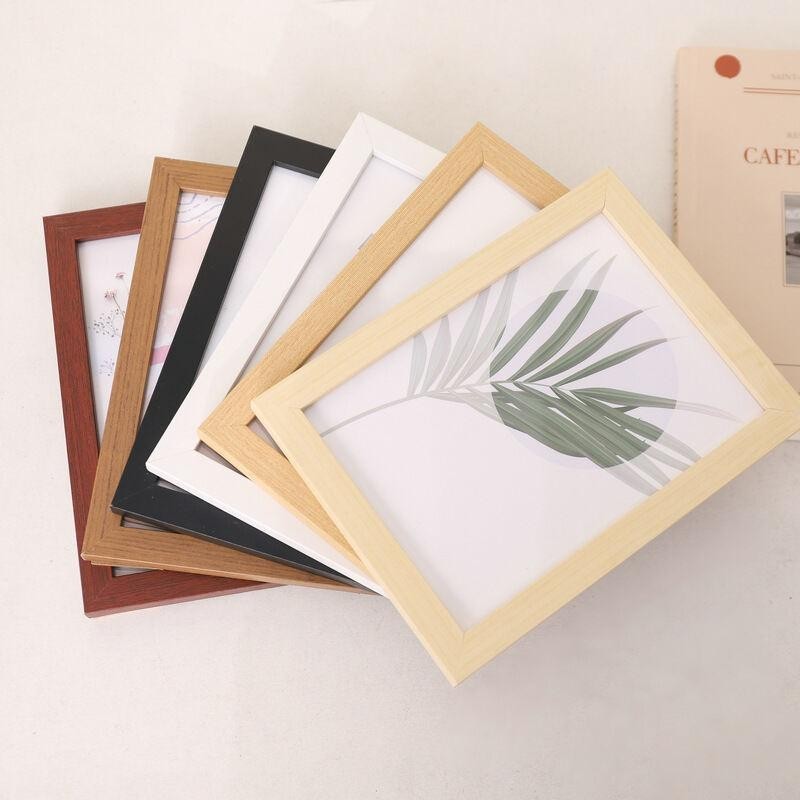 4x6/5x7 Inch Minimalist Wooden Photo Frame Creative DIY Photo Frame Home Bedroom Living Room Decora Bingkai Foto