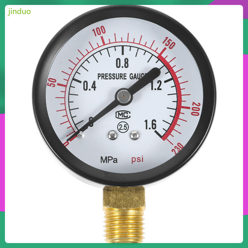  Air Compressor Pressure Measure Tool Popcorn Maker Gauge Oil-free Pump Meter Machine Test  jinduo