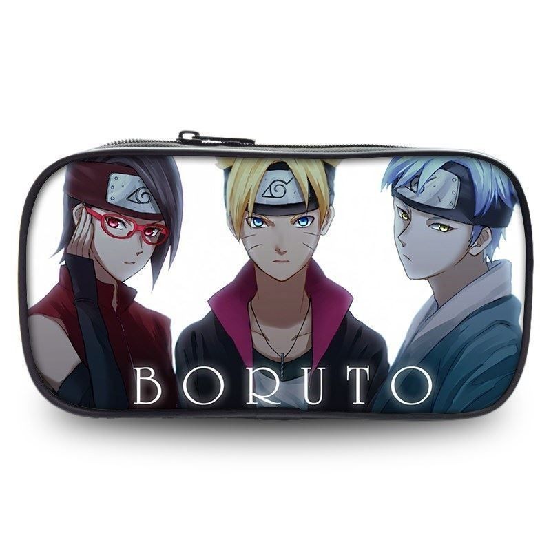 [Special Offer] Anime Naruto Expo Pencil Case Boys Cool Stationery Box Tik Tok Multifunctional Creative Pencil Case Cartoon School Merchandise Student Stationery