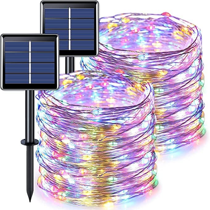 【Ready Stock】32M 300LED Lampu Raya Solar LED Kelip Kelip Fairy Light String Solar Lights 8 Modes