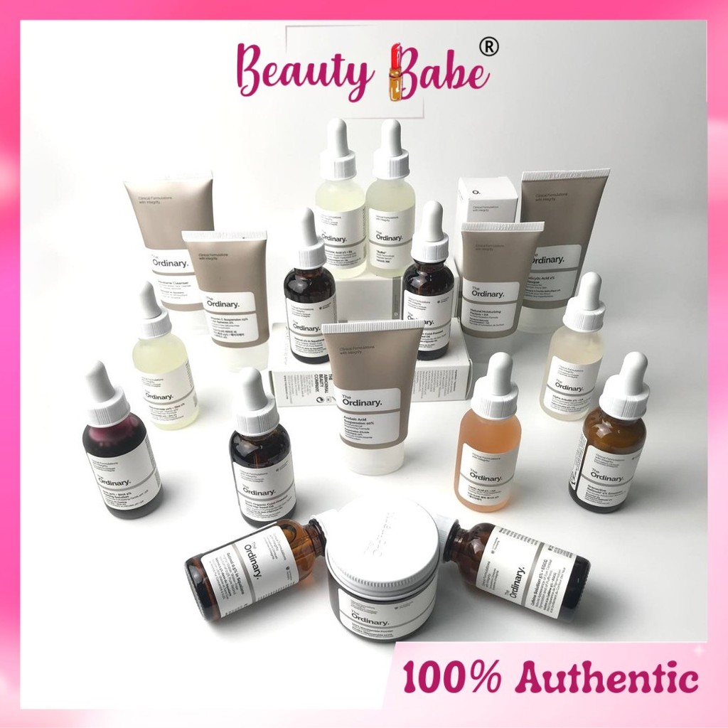 The Ordinary Best Product Collection - Niacinamide/Caffeine/Hyaluronic Acid/Buffet/Alpha Arbutin/N.M.F