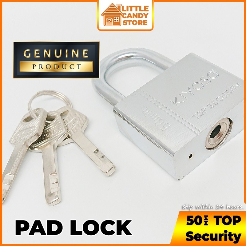 High Security Padlock 50mm Stainless Steel Heavy Duty Brass Durable Safety House Lock Door Lock For Home Kunci Mangga 锁头