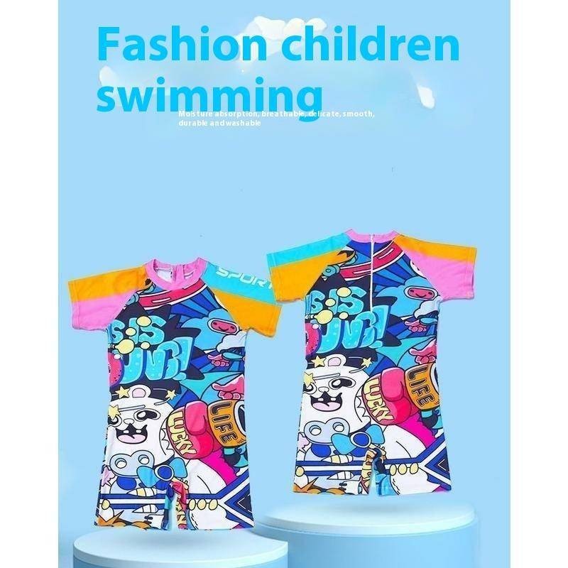 [Instant release in stocks]Swimsuit Kids One Piece,Swimming Suit Kids Boy And Girl, Comfortable Breathable Swimwear Kids,Cartoon Cute Bathing Suit Kids,Quick-Drying Beach Wear Kids,Swimsuit Kids Eco-friendly Printing