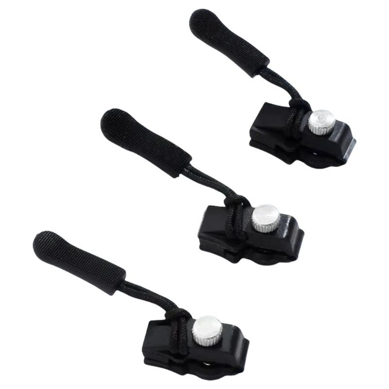 【MT】 3 Pieces Zippers Repair Kits Removable Zippers Pullers 3 Size Zippers Replacement Set for Jackets Handbag Jeans Sui