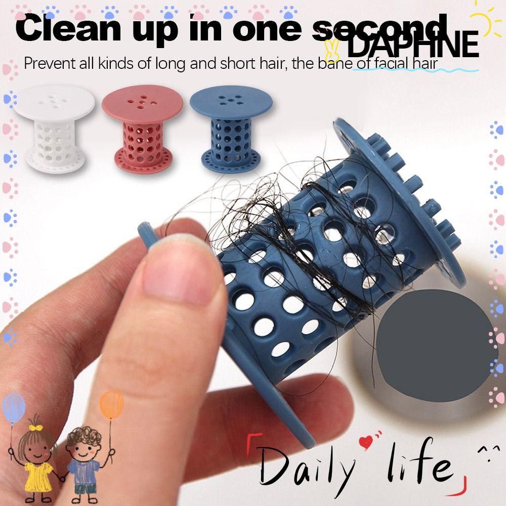 DAPHNE-HOME Sink Hair Catcher Rubber Shower Sustainable Sink Stopper Plug