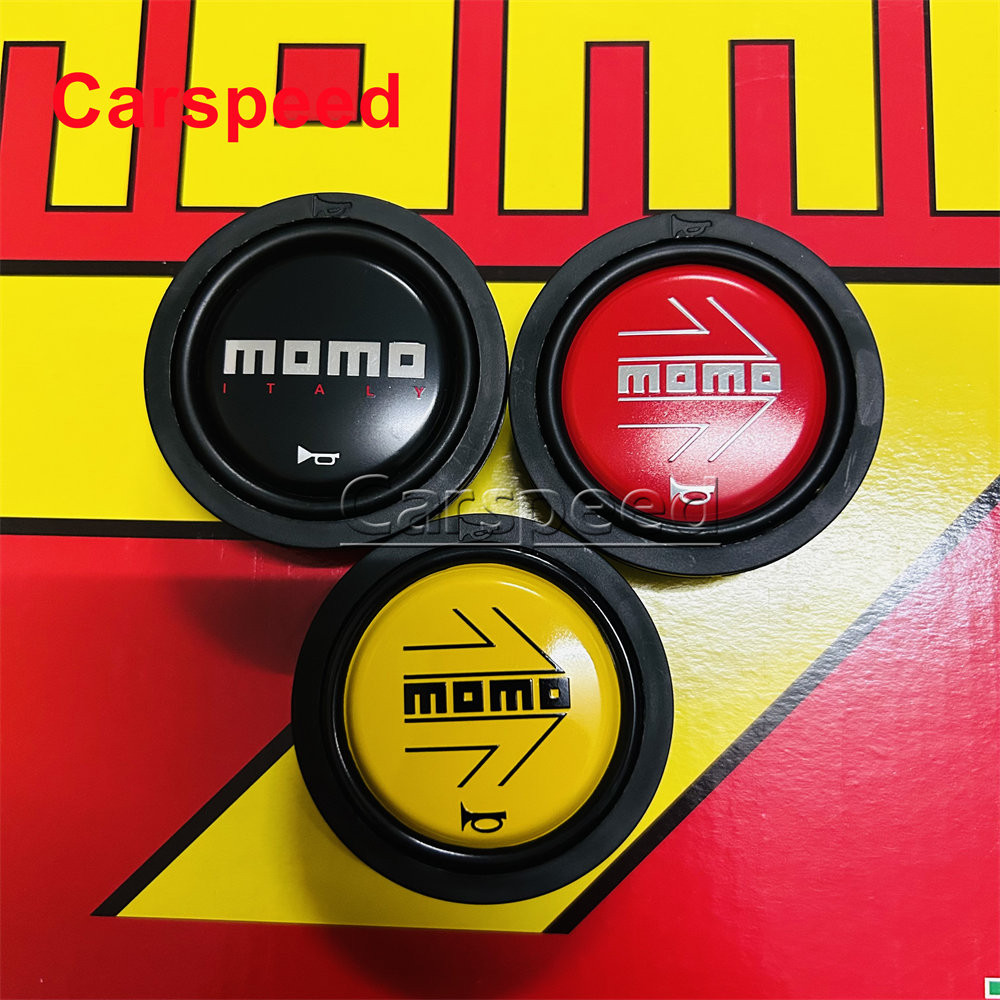 MOMO Car Steering Wheel Horn Button Universal Steering Wheel Push Cover Button Horn Kereta