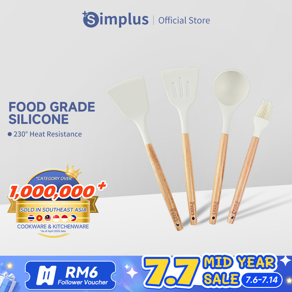Simplus Silicone Spatula Silicone Kitchenware Non Stick Food Grade Silicone Cooking Tools