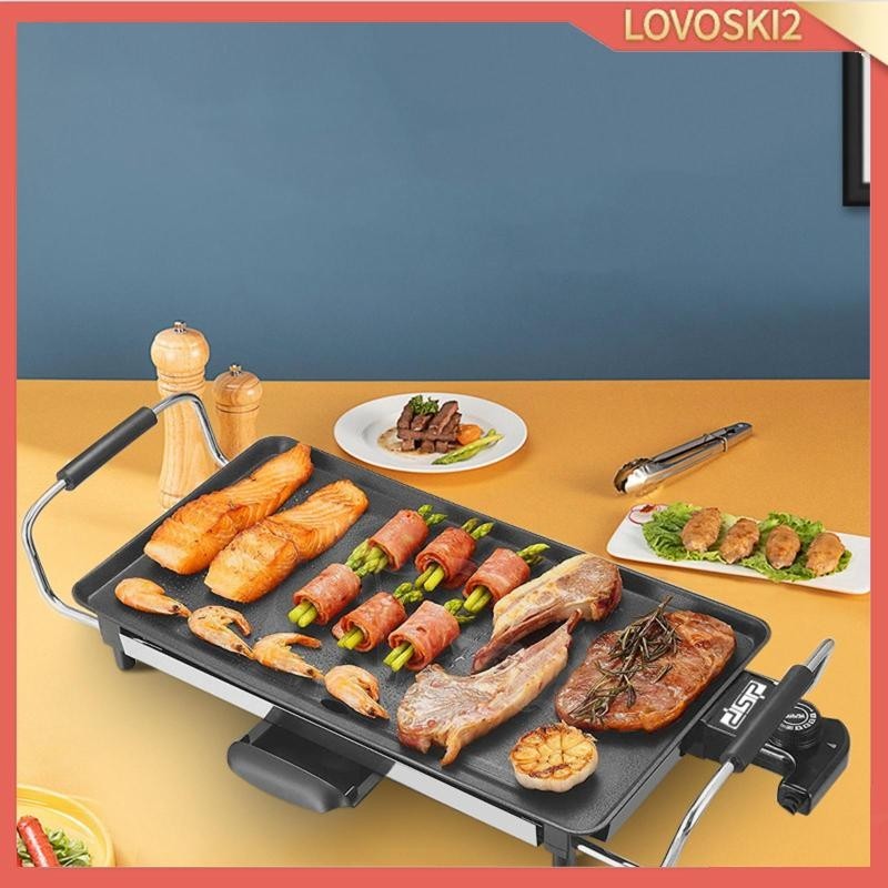 [LovoskiacMY] Electric Griddle Frying Camping Nonstick Indoor Flat Grill Pancake Griddle