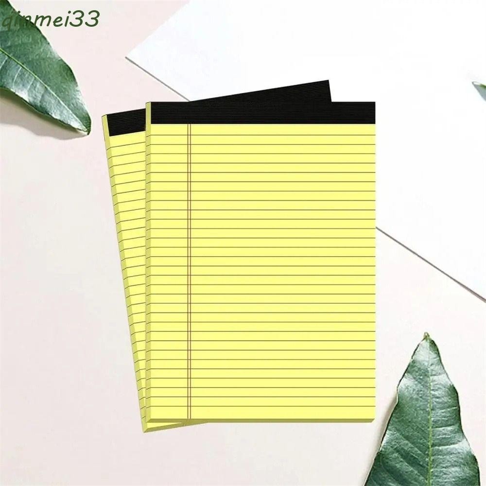 QINMEI Legal Pad, Tearable 50 Pages Writing Sheet Paper, Office Supplies Ink-proof Tear-off Pages Thick Lined Paper Scribbling Book