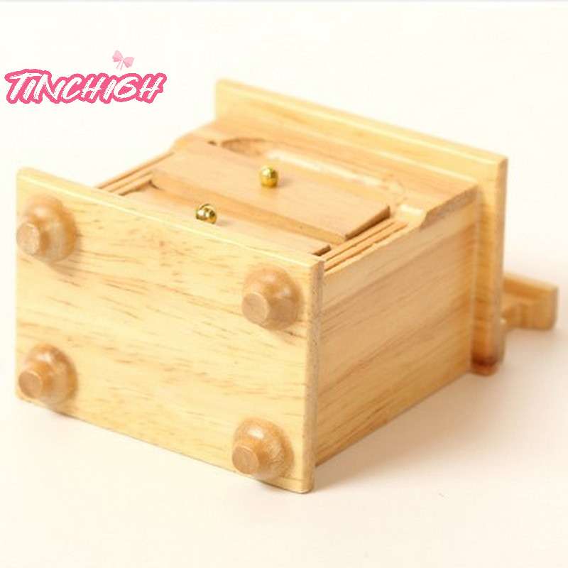 [TinchighM] Dollhouse Miniature Creative Furniture Decoration Bedside Table Doll House Handcrafted Furniture Model Double Layer Side Cabinet [NEW]