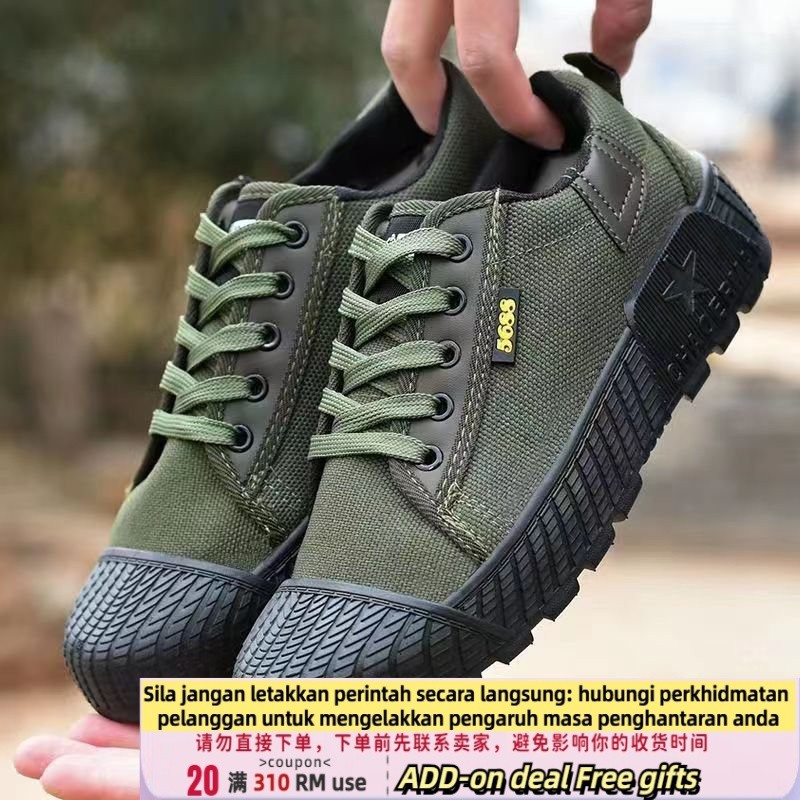 Get gifts/Q2023New Training Labor Protection Construction Site Foreign Trade Thick Bottom Liberation Shoes Men's and Wo