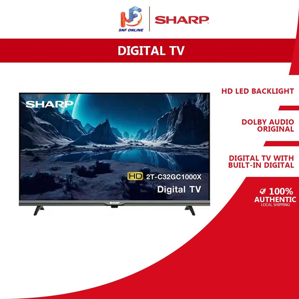 Sharp Televisyen - 32“ FHD Basic Digital TV 2T-C32GC1000X 2TC32GC1000X