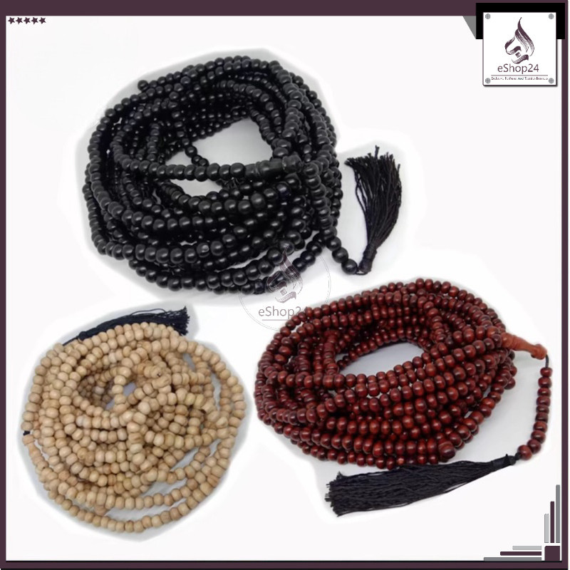 Tasbih Kayu Kukon 500/1000 Grains/biji Of Original Dannisun Wood tasbih 7mm Asli Dari Indonesia [Ready Stock]