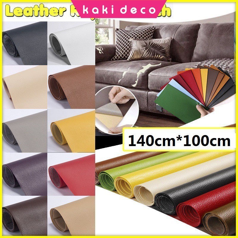 KakiDeco 140*100cm Leather Repair Self-Adhesive Patch Sofa Car Seat Bag Jacket Kulit Pelekat Stiker PU