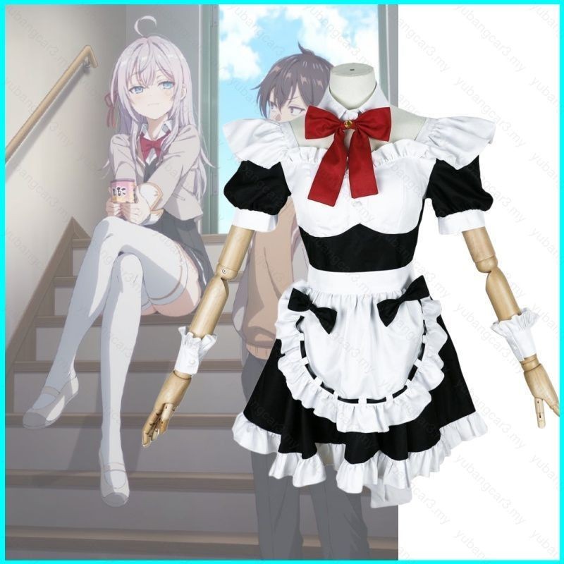 B3Y Alya Sometimes Hides Her Feelings in Russian Alisa Mikhailovna Kujou maid outfit sexy uniform dress cosplay cloth