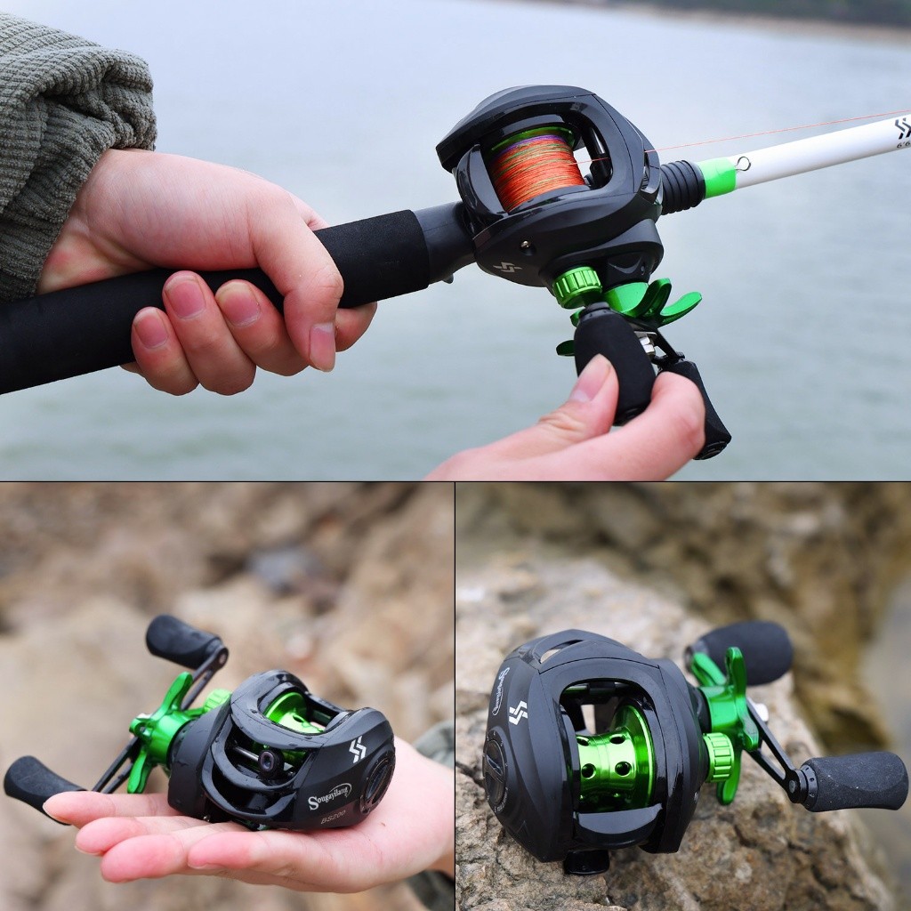 Versatile Quality Sougayilang Fishing Reel 7.2:1 Gear Ratio Baitcasting Metal Handle Freshwater/Saltwater Have Purpose - Image 2