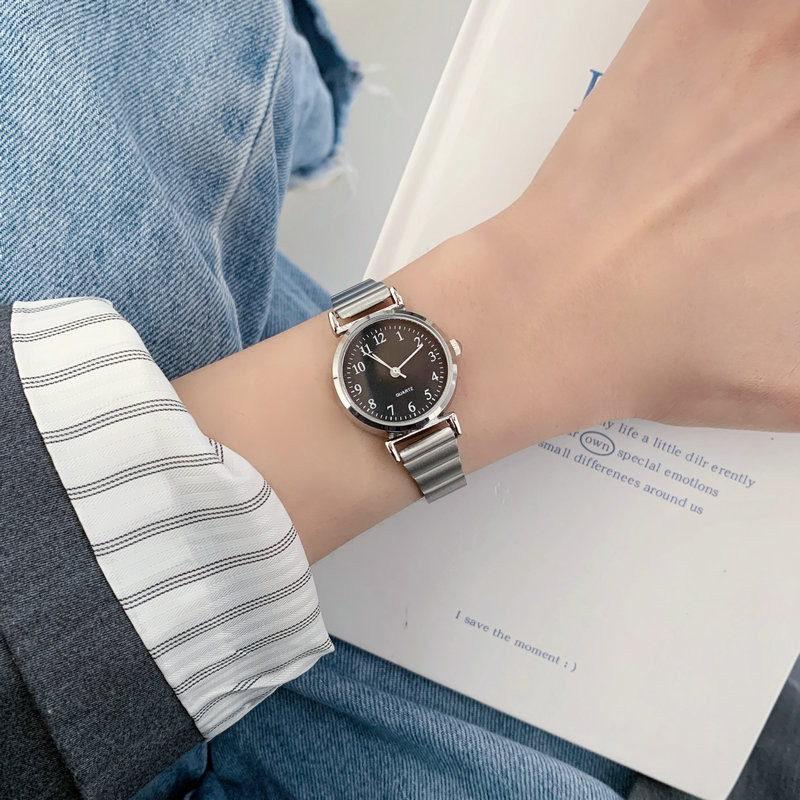 2024 New Fashion Watch Women's Casual Quartz Watches Retro Metal Strap Watch Jam Tangan Perempuan