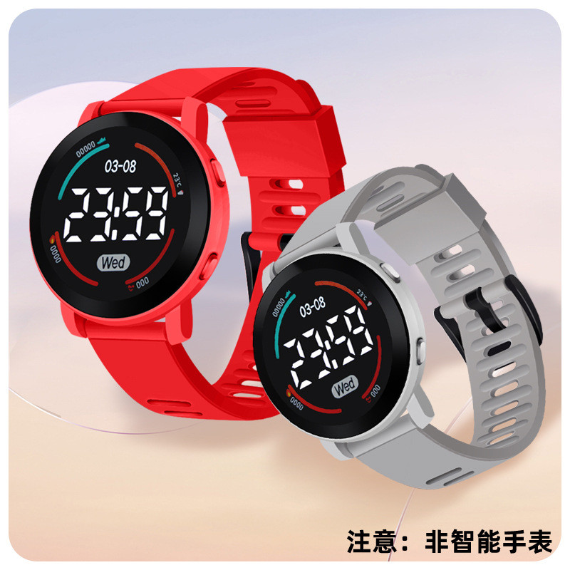 Products in Stock New Electronic Watch Middle School Student Couple Sport Watch Waterproof round Affordable Luxury Style Children's Electronic Watch Wholesale