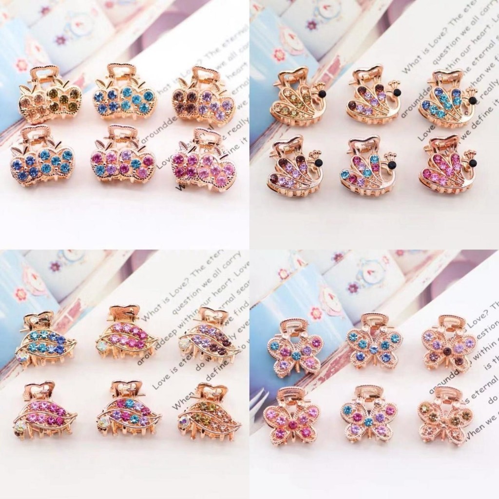 Korean Mini Rhinestones Hairpins/Mini Hair Claw/Small Bangs Hairpins Hair Accessories