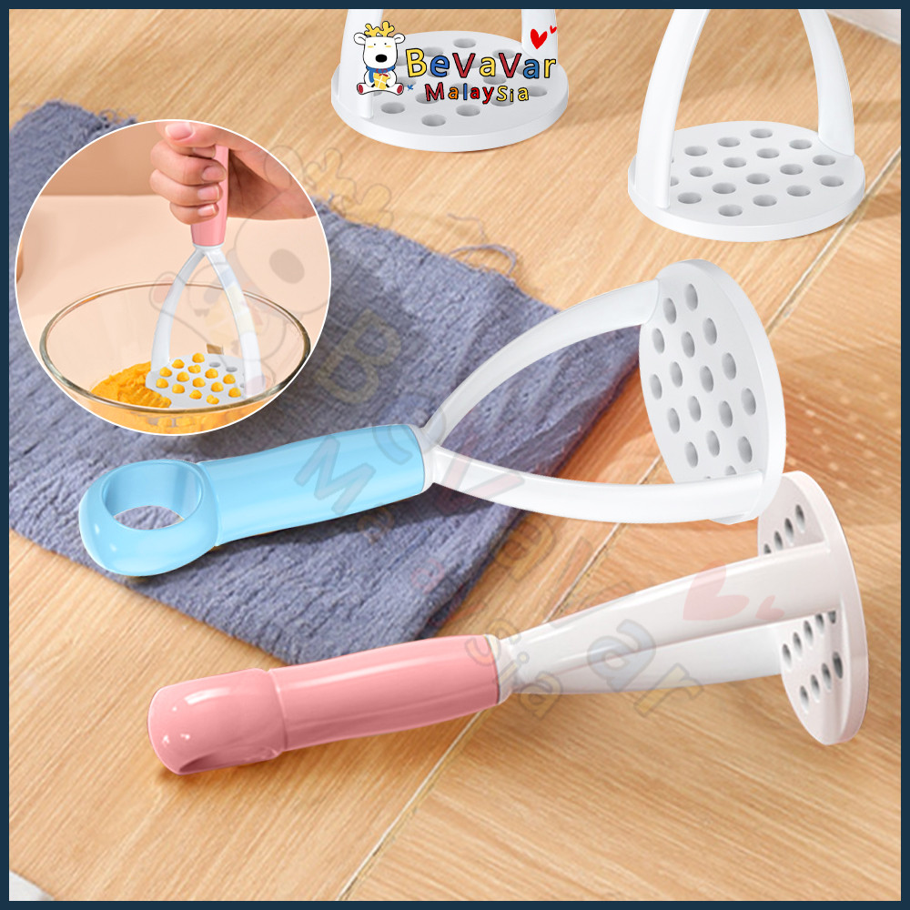Bevavar Baby Food Potato Masher Fruits Vegetables Crushing MachinePortable Labor-Saving Press