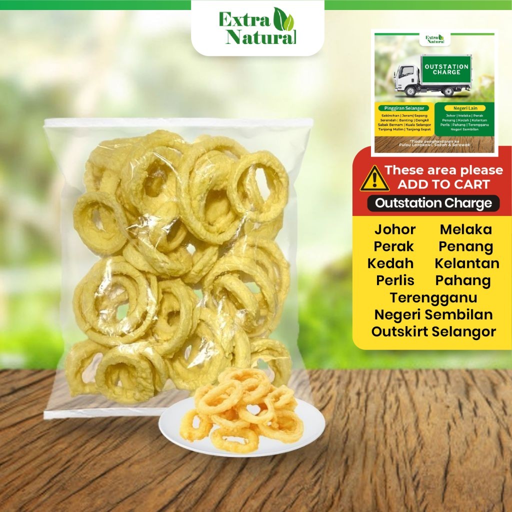 {Clearance Stock} Frozen Onion Ring 500g [Bawang Goreng] (Please read description box before order) |[Extra Natural]