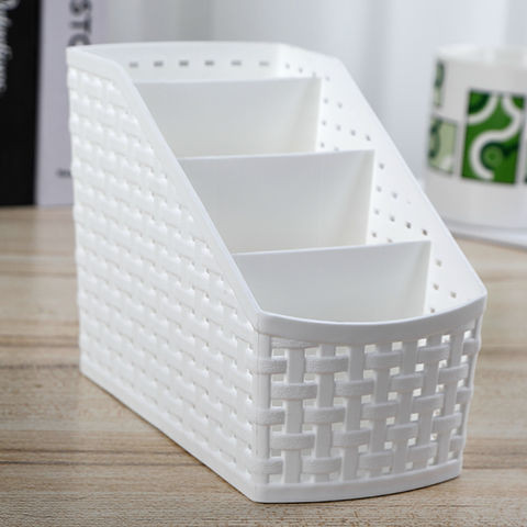 【Kotak simpanan rotan tiruan】仿藤編收納盒 多功能化妝品收納盒 搖控器筆筒 文具收納整理架.Imitation rattan storage box, multi-functional cosmetic storage box, remote control pen holder, stationery storage and finishing rack.