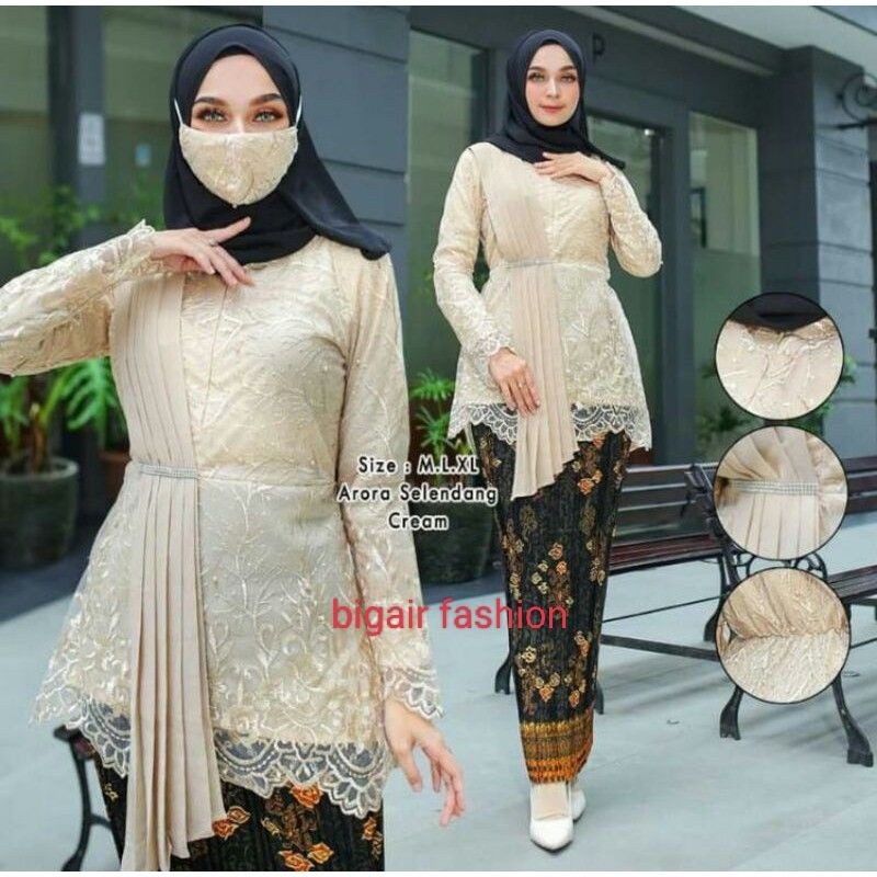 Have Premium AURORA KEBAYA MODERN SELENDANG SET PARTY GRADUATION BUSUI BY BA - Image 5